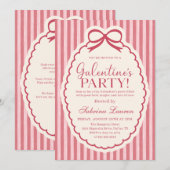 Galentine's Day Party Girls Valentine Invitation (Devant / Derrière)