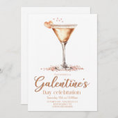  Galentine's Day party Invitation (Devant / Derrière)