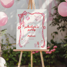Galentine's Day Party Welcome 
