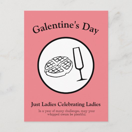 Galentine's Day Post Card Briefkaart (Voorkant)