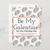 Galentine's Day Post Card Briefkaart (Voorkant / Achterkant)
