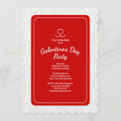 Galentine's Day Red Party Invitation Invitation (Devant)
