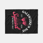 Galentine's Day Squad - Galentine's Day Gals Siste Fleece Deken (Voorkant (Horizontaal))