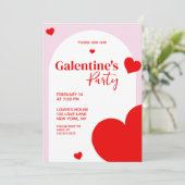 Galentine's Day Valentijnsdag Hart Kaart (Staand voorkant)