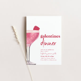 Galentines Dîner Valentine Filles Invitation de nu