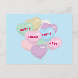 Galentine's discussie-ballonnen - BADASS SQUAD Briefkaart