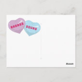 Galentine's discussie-ballonnen - BADASS SQUAD Briefkaart (Achterkant)