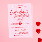 Galentine's Favoriete Things Party Valentijns Kaart