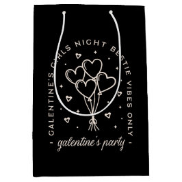 Galentines feest bestie meisjes nacht zwart medium cadeauzakje