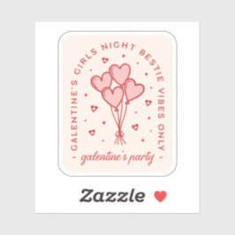 Galentine's feest valentijnen bestie beste vriende sticker