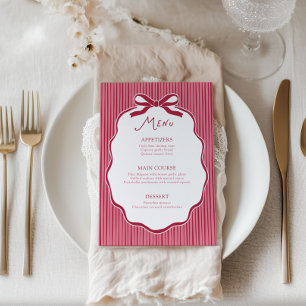 Galentine's Feestje Kersebow Kader Menu Kaart