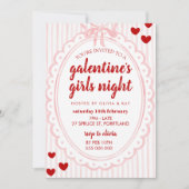 Galentine's Girls Night Invitation Template (Devant)