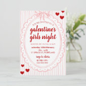 Galentine's Girls Night Invitation Template (Debout devant)
