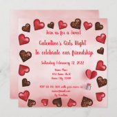 Galentine's Meidenavond  Kaart (Voorkant / Achterkant)