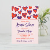 Galentines nuptiale invitation à la douche (Debout devant)