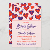 Galentines nuptiale invitation à la douche (Devant / Derrière)