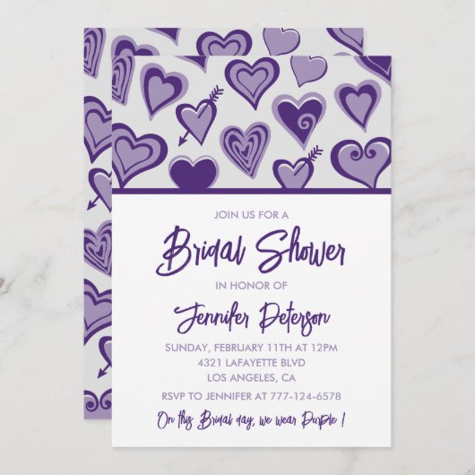 Galentines nuptiale invitation Moderne (Devant / Derrière)