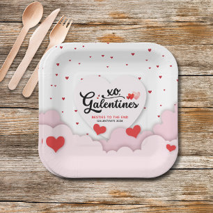 Galentine's papieren bordje