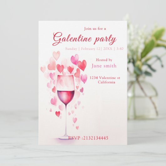 galentines partie Invitation (Debout devant)