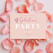 Galentines rose Fille amis Invitation de la fête