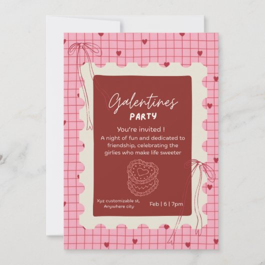 Galentines uitnodiging (Voorkant)