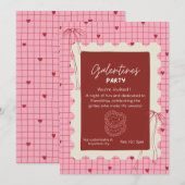 Galentines uitnodiging (Voorkant / Achterkant)