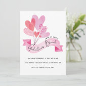 Galentine's uitnodiging tot Brunch (Staand voorkant)