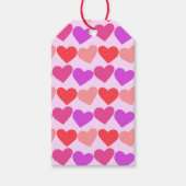 Galentines Valentijns  Harten Groovy Retro CUSTOM Cadeaulabel (Voorkant)