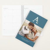 Galerie Botanique Monogramme de 4 Photos Mensuel (Devant avec enveloppe)