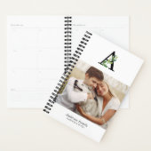 Galerie Botanique Monogramme de 4 Photos Mensuel (Devant avec enveloppe)