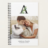 Galerie Botanique Monogramme de 4 Photos Mensuel (Devant)