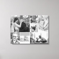 Galerie collage van zwarte en witte foto's