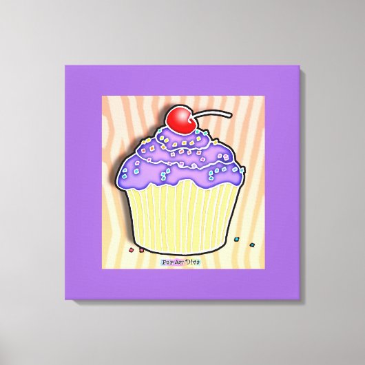 Galerie Cupcake de raisins toile enveloppée (Recto)
