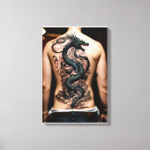 Galerie d'art en toile étirée Art Dragon Tatouage (Recto)