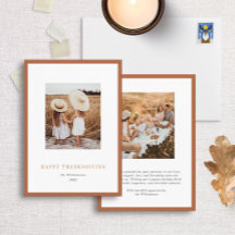 Galerie moderne Cadre Thanksgiving Carte photo