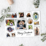 Galerie noire et blanche Mur multi-photo<br><div class="desc">Quand vous avez une tonne de superbes photos à montrer, vous avez besoin d'une carte de vacances avec beaucoup de cadres de fenêtre pour les mettre dans. Ce design simple en noir et blanc présente treize (13) cadres, graphiques et astucieux pour vos photos. La typographie propre et moderne est facile...</div>