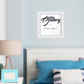 Galerie Signe pour artiste Foil Accent Poster Impr (In situ (chambre))