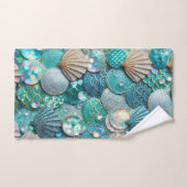 Galerie Turquoise de chemise de sirène échelles Im (Serviette à main)