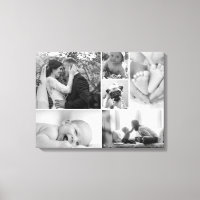 Galerie van zwarte en witte fotocollage