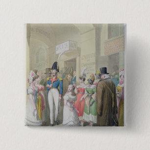 Galeries du Palais-Royal uit 'Tableau de Vierkante Button 5,1 Cm