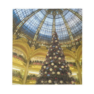 Galeries La Fayette met Kerstmis, Parijs, Frankrij Notitieblok