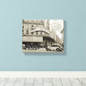 Galeries Lafayette Paris Haussmann 1940 Foto Canvas Afdruk (Insitu (Houten vloer))