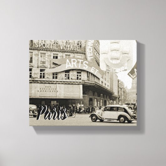 Galeries Lafayette Paris Haussmann 1940 Foto Canvas Afdruk (Voorkant)