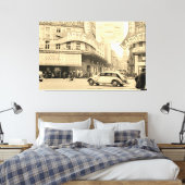 Galeries Lafayette Paris Haussmann 1940 Foto Canvas Afdruk (Insitu (Slaapkamer))