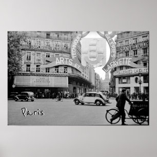 Galeries Lafayette Paris Haussmann 1940 Foto Poster
