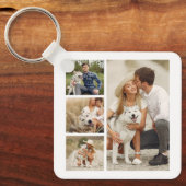 Galerij met 5 aangepaste foto-Sleutelhanger Sleutelhanger (Voorkant)