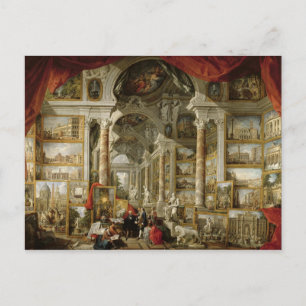 Galerij met Uitzichten van Modern Rome, 1759 Briefkaart