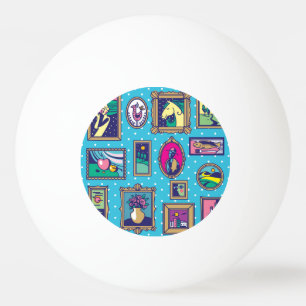 Galerijmuur: Divers Afbeelding Collectie Pingpongballen