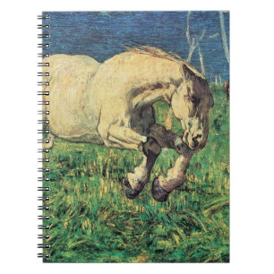 Galeropperd door Giovanni Segantini, Vintage Kunst Notitieboek