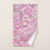 Galets Mosaic Art - Rose rose pâle (Serviette à main)